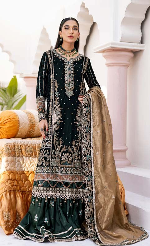 Andaz E Makhmal by Zebtan Unstitched Velvet ZB25 ZAM-05 - Festive Collection main image 0